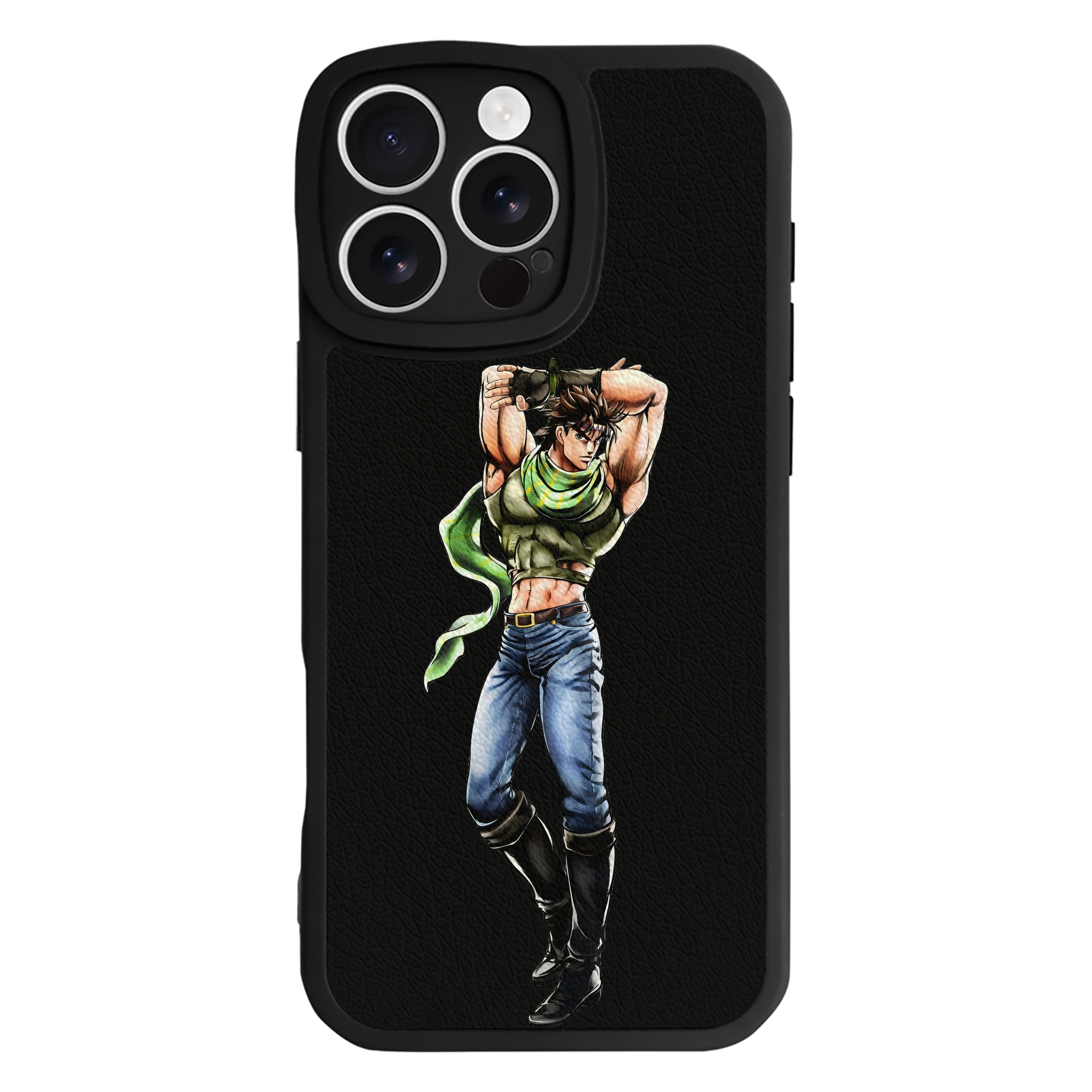 （画像用） ジョジョの奇妙な冒険 ジョセフ?ジョースター JoJo's Bizarre Adventure Joseph Joestar 【iPhone 16シリーズ対応】シリコンスマホケース（レザー調） 材質：シリコン